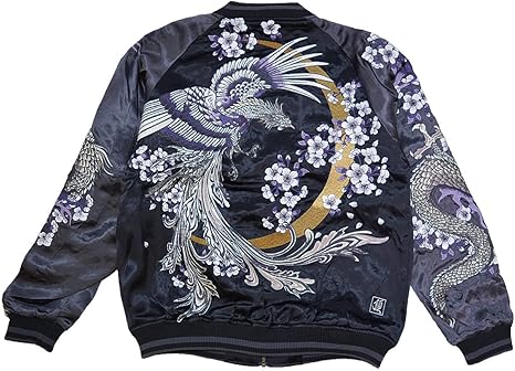 美品 絡繰魂 カラクリダマシイ 剛海に龍 スカジャン リバーシブル 刺繡【G】. Amazon | [絡繰魂] カラクリダマシイ 粋 月光龍群 総刺繍